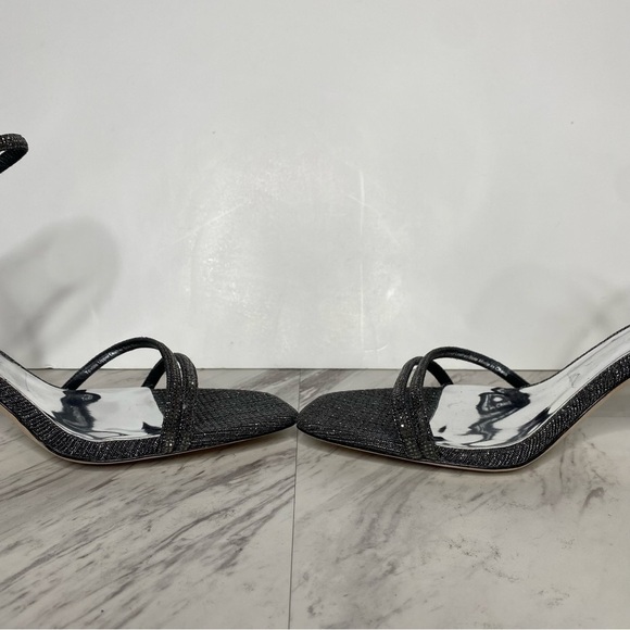 Badgley Mischka Rebekah Metallic Block Heel Sandal 13 - Picture 6 of 14